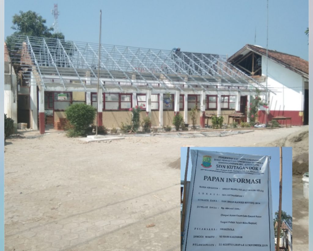 Bersyukur dan berterima kasih atas bantuan pemerintah kabupaten karawang melalui dinas pendidikan