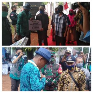 Bupati Subang Serahkan Buku Tabungan Penerima BSPS Desa Jatibaru
