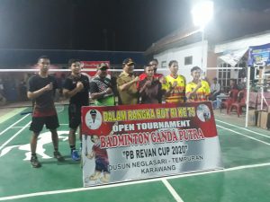 DALAM RANGKA HUT RI KE 75 GELAR BADMINTON GANDA PUTRA