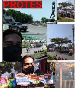 Protes Ribuan Orang di Senayan