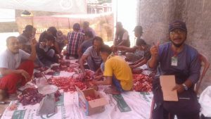Jamaah Mesjid Nurul Hikmah Sembelih Hewan Qurban