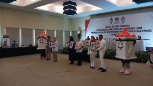 KPU Karawang Gelar Pengundian Nomor Urut Paslon, Terapkan Protokol Covid 19