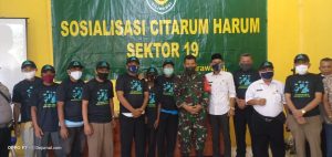 Satgas Citarum Harum Sektor 19 Lakukan Sosialisasi Kepada Masyarakat Sukaharja