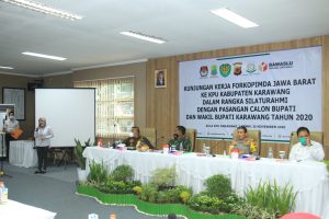 Kunker Forkopimda  Jabar Dalam Rangka Silaturahmi Dengan Paslon Bupati Karawang