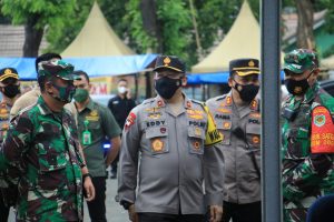 Kunker Wakapolda Jabar Tinjau Lokasi TPS Di Beberapa Tempat Di Karawang