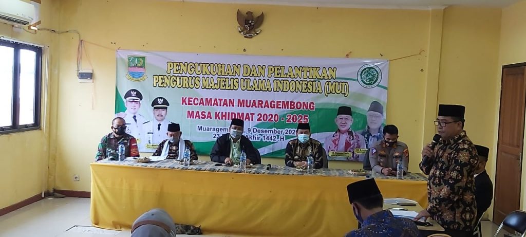 DANPOS MUARAGEMBONG KORAMIL 03/CB HADIRI PELANTIKAN DAN PENGUKUHAN MUI KECAMATAN MUARAGEMBONG
