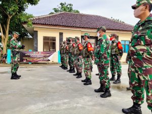 Danramil 03/Cb Pimpin Apel Gabungan Pengamanan Pilkades 2020