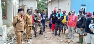 Babinsa Koramil 03/Cb Dampingi Pemdes Setialaksana Laksanakan PKTD