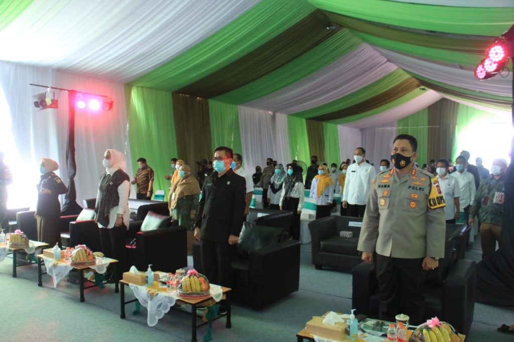 Kapolres Karawang AKBP Rama Samtama Putra, SIK, MH, M.Si  Hadiri Peresmian RS Khusus Paru Kab. Karawang