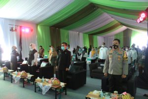 Kapolres Karawang AKBP Rama Samtama Putra, SIK, MH, M.Si  Hadiri Peresmian RS Khusus Paru Kab. Karawang