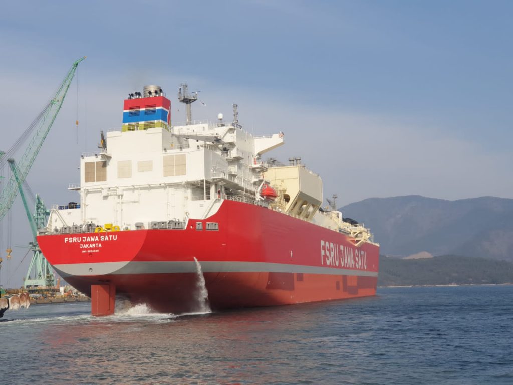 Hari ini, Kapal FSRU Jawa Satu Berlayar dari Korea Selatan ke Cilamaya