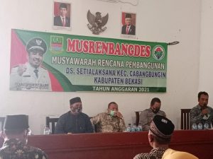PEMDES SETIALAKSANA GELAR MUSREMBANGDES TAHUN ANGGARAN 2021