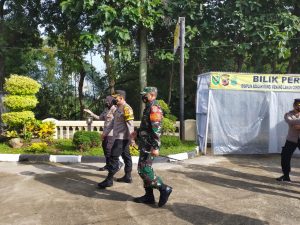 Kapolres Karawang dan Dandim 0604 Karawang Kunjungan Ke Polsek Pangkalan