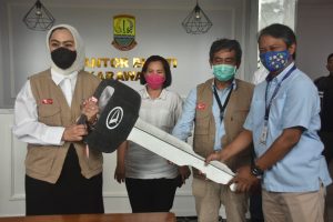 Pemerintah Kabupaten Karawang Dapat Bantuan 1 unit Mobil Grand Max Dimodifikasi Mobile Clinic