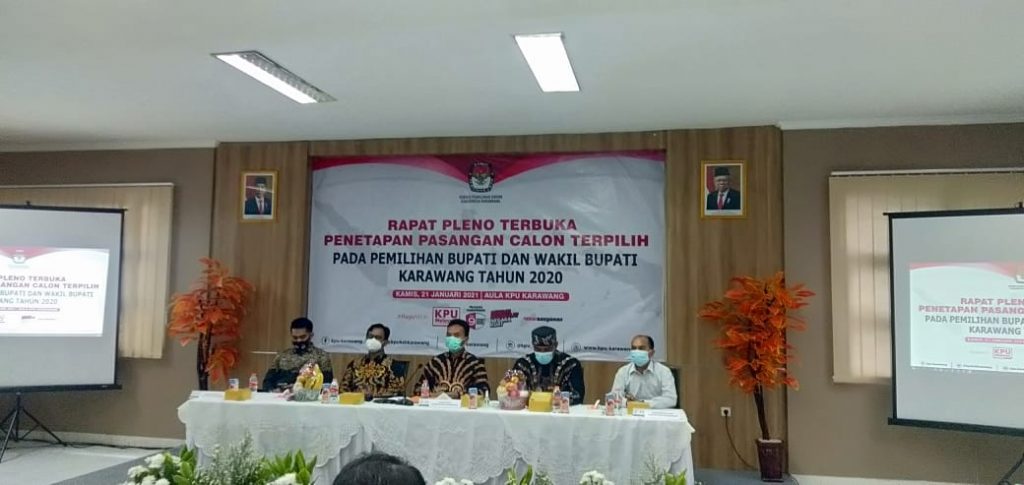 Hasil Pilkada Karawang 2020 Tidak Dalam Perkara Pasangan Cellica Nurrachadiana-Aep Syaepuloh Pasangan Terpilih