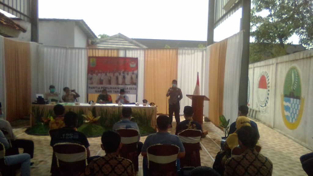 KAPOLSEK DAN DANRAMIL KARAWANG KOTA HADIR DALAM PENETAPAN CALON KEPALA DESA