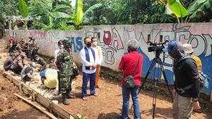 TVRI JABAR TERJUN MELIPUT PELAKSANAAN TMMD KE 110 SETU.