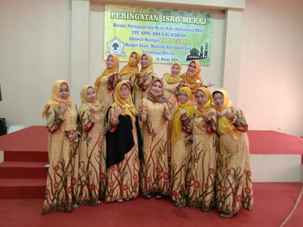 Gabungan Perempuan Partai Golkar Gelar Acara Peringatan Isro Mi’raj Nabi Muhammad S.A.W 1442 H