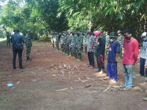 SATUAN TUGAS (SATGAS) TMMD BERSAMA MASYARAKAT MELAKSANAKAN APEL PERSIAPAN