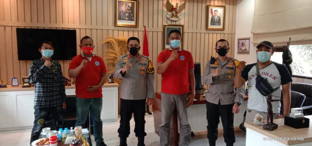 Kapolres Karawang AKBP Rama Samtama Putra S.I.K M.Si, M.H Tenerima Kunjungan Pengurus INPERA