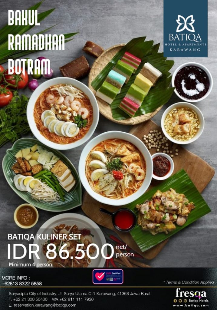 Hotel Batiqa Karawang Sediakan Ragam Makanan Nusantara Di Bulan Ramadhan