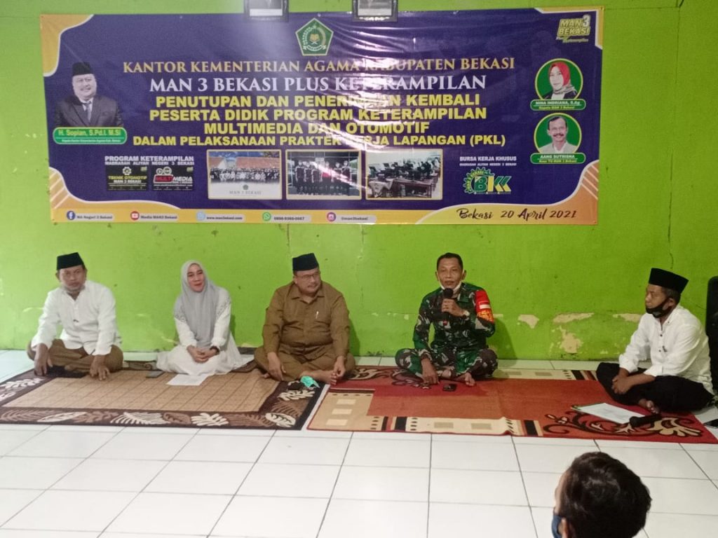 DANRAMIL BERSAMA JAJARAN HADIRI ACARA BUKBER DI MAN 3 BEKASI