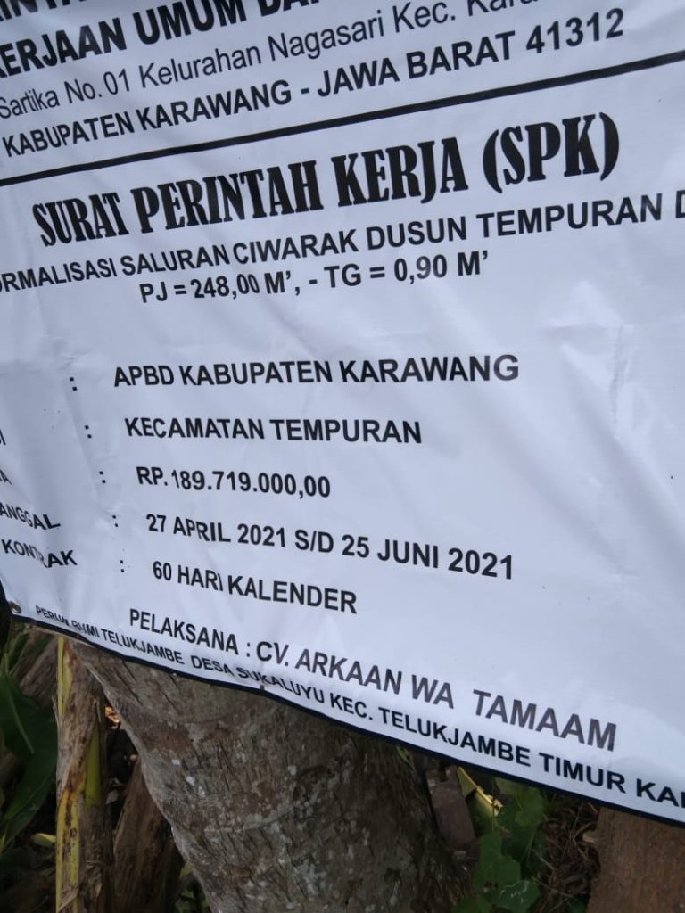 CV.Arkaam Wa Tamaam Siap Realisasikan Pekerjaan Normalisasi Ciwarak Sesuai Juknis