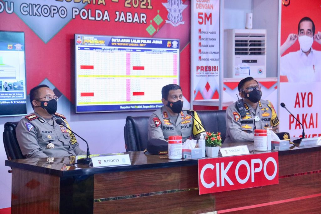 KAPOLDA JABAR CEK DAN PANTAU PENYEKATAN PADA OPERASI KETUPAT LODAYA 2021
