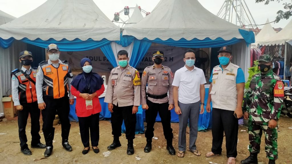 BABINSA KORAMIL 03/CABANGBUNGIN TERLIBAT DALAM POS PENGAMANAN KETUPAT JAYA 2021