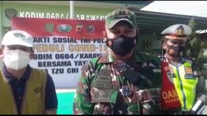 Yayasan Budha Seuci Berikan Bantuan Sosial Dan Disalurkan Melalui Kodim Kabupaten Karawang