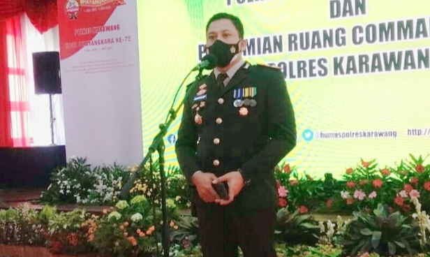Bertepatan Hari Jadi Bhayangkara Ke 75, Polres Karawang Louncing Aplikasi Pelayanan Publik Karawang Tangguh