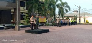 TNI POLRI Gelar Apel Pasukan Pengamanan Antisipasi Idul Adha 1442 H