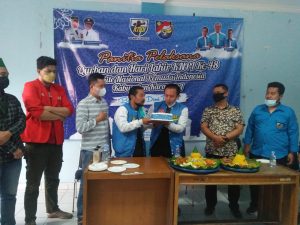 Secara Sederhana DPD KNPI Karawang Laksanakan HUT KNPI Ke 48 Adakan Baksos Di Masa PPKM Darurat