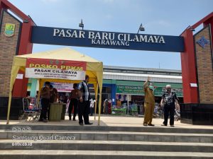 KADISPERINDAG TINJAU PASAR BARU CILAMAYA KABUPATEN KARAWANG