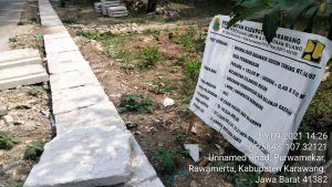 Proyek Pemasangan U-dhitc Di Purwamekar Kondisi Tutup nya Pada Gompal