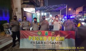Kompol Ricky Adipratama Pimpin Operasi Yustisi Penegakan Disiplin Protokol Kesehaan Covid-19 Dan Sosialisasi PPKM level 3
