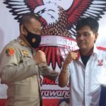 Deni Firdaus Sambut Baik Kunjungan Kapolsek Cilamaya ke Kantor DPC Ormas BNP