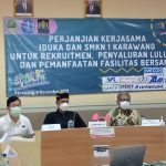 SMKN 1 Karawang Lakukan Penandatanganan MoU Dengan 10 Perusahan Di Karawang