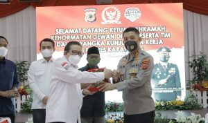 Kapolres Karawang AKBP Aldi Subartono, S.H.,S.I.K., M.H. Sambut Tamu Undangan Anggota MKD