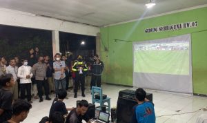 Kapolsek Klari Polres Karawang Pimpin Langsung Ops Gabungan TNI- Polri Untuk Antisipasi Rerjadinya Bentrokan Antara Suporter Viking Dan The Jack Mania
