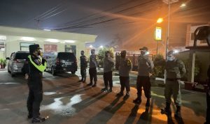 Polsek Klari Gelar Apel Gabungan Koramil 0412 Dan Instansi Dalam Rangka Pemberlakuan PPKM