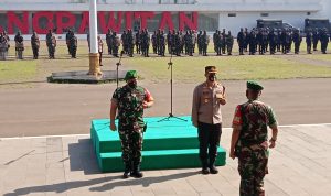 TNI-Polri Gelar Apel Gabungan Dalam Rangka Antisipasi adanya Bentrokan Susulan