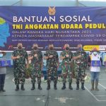 Safari Binpotdirga : Aspotdirga Kasau Sosialisasikan Komcad dan Bagikan 1000 Paket Sembako di Lanud Soewondo