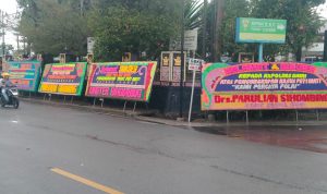 Polres Dairi Dibanjiri Papan Bunga Ucapan Terimakasih Dari Masyarakat