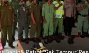 Kanit Binmas Polsek Tempuran Beserta Anggota Bhabinkamtibmas Laksanakan Giat Pembinaan Kasatgas Desa Dan Anggota Linmas Inti Desa