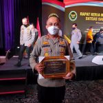 Kemenkopolhukam Gelar Rapat Kerja Nasional 2021 Satuan Tugas Sapu Bersih Pungutan Liar Bertempat Di Grand Ballroom Aryaduta Hotel