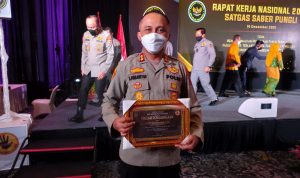 Kemenkopolhukam Gelar Rapat Kerja Nasional 2021 Satuan Tugas Sapu Bersih Pungutan Liar Bertempat Di Grand Ballroom Aryaduta Hotel