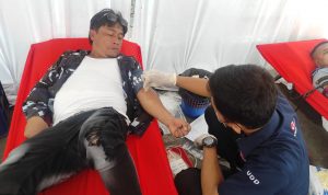 Diprakarsai David Luther Lubis, AMPI Medan Barat Donor Darah