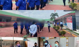 Karutan Bersama Tim Satops Patnal Laksanakan Tes Urine kepada WBP Rutan Perempuan Medan Kanwil Kemenkumham Sumut