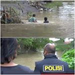 Digrebek Polisi, Jangkis Narkoba Kucar Kacir Nyemplung Ke Sungai